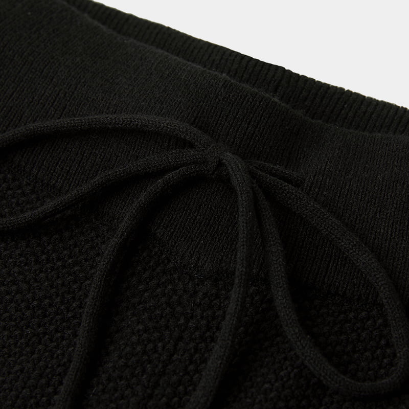 ML2237 Ležérne úpletové nohavice z hrubého úpletu s vysokou hustotou v strede pása ML2237 Ležérne úpletové nohavice z hrubého úpletu s vysokou hustotou v strede pása