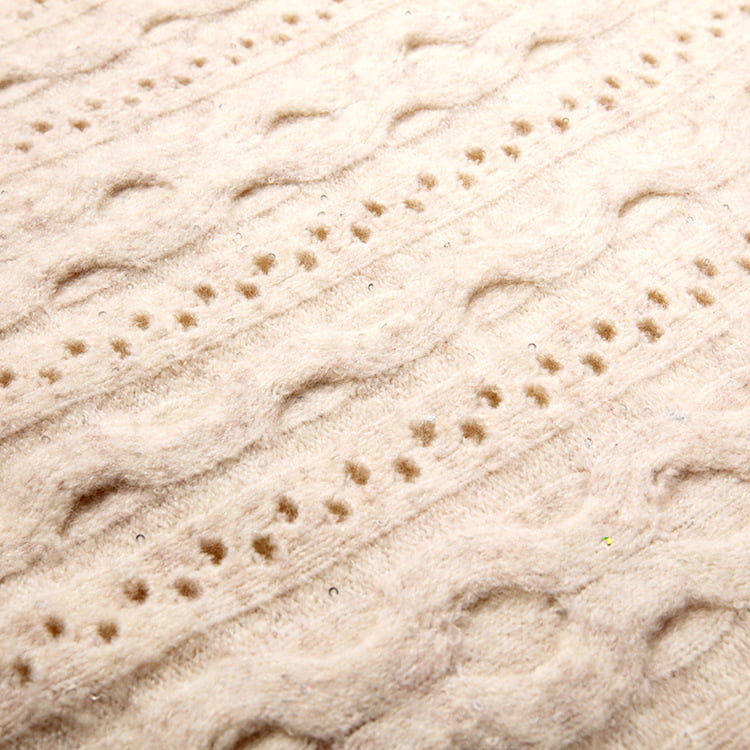 SM-K0012 Jarná jesenná polo klopa Jednofarebný pletený pulóver s dutým dnom SM-K0012 Jarná jesenná polo klopa Jednofarebný pletený pulóver s dutým dnom