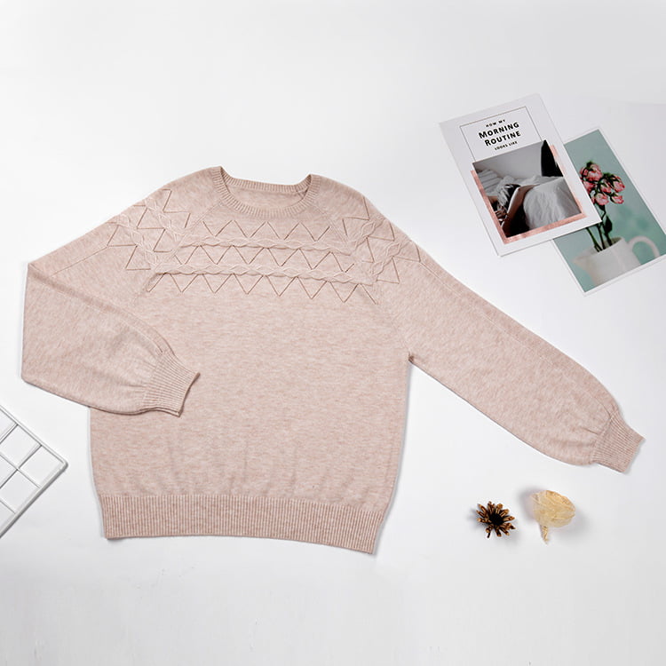 SM-K0042 Pletený pulóver s voľným dlhým rukávom Tenký vlnitý dutý úplet spodná košeľa SM-K0042 Pletený pulóver s voľným dlhým rukávom Tenký vlnitý dutý úplet spodná košeľa