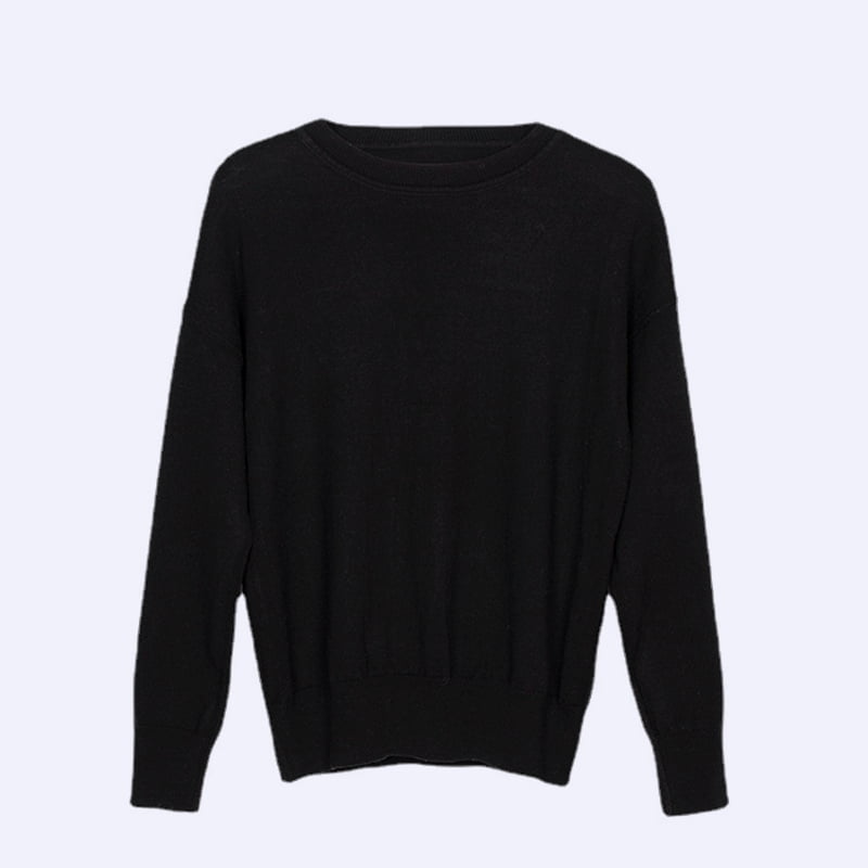 SM-K0048 Dámska abeceda žakárový pletený pulóver s dlhým rukávom pre posádku SM-K0048 Dámska abeceda žakárový pletený pulóver s dlhým rukávom pre posádku