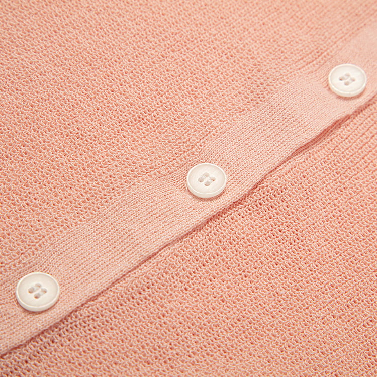 SM-K0046 Ľadový ľan s výstrihom do V Krátky Slim Fit Pletený kardigán s krátkym rukávom SM-K0046 Ľadový ľan s výstrihom do V Krátky Slim Fit Pletený kardigán s krátkym rukávom