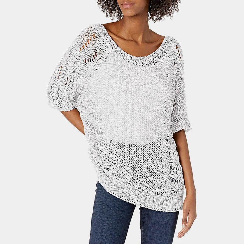 SM-K0060 Crew Neck Pletený pulóver na opaľovací krém s krátkym rukávom SM-K0060 Crew Neck Pletený pulóver na opaľovací krém s krátkym rukávom