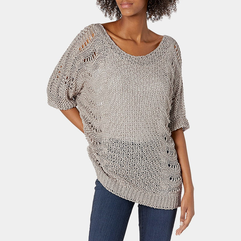 SM-K0060 Crew Neck Pletený pulóver na opaľovací krém s krátkym rukávom SM-K0060 Crew Neck Pletený pulóver na opaľovací krém s krátkym rukávom