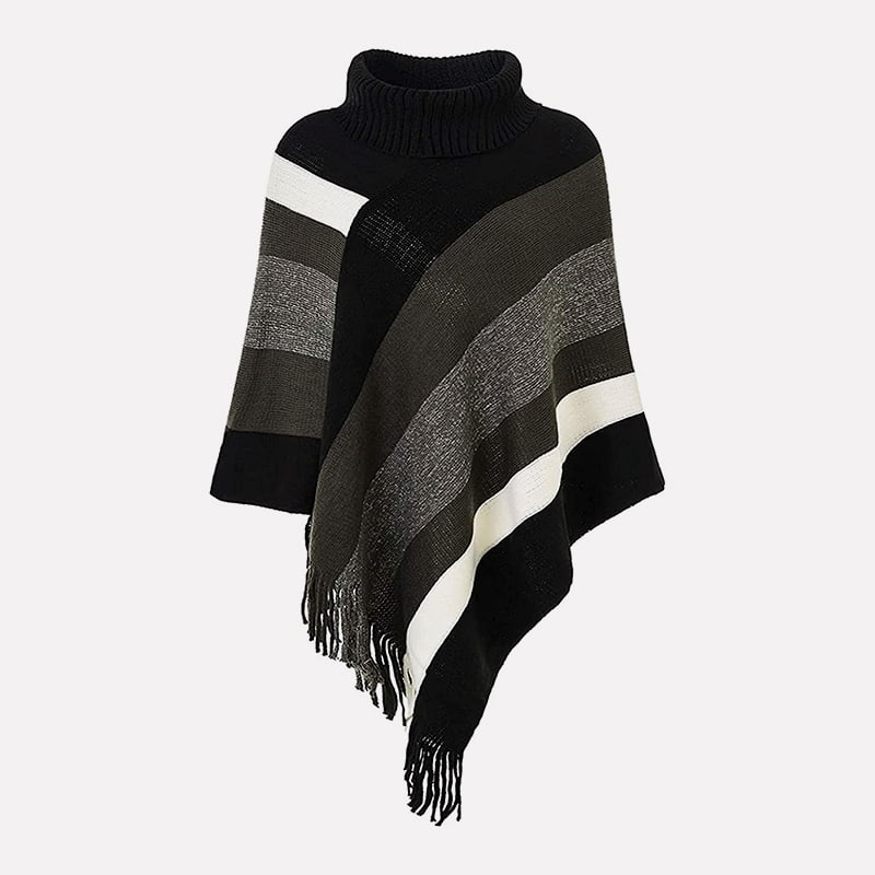 SM-K0093 Voľný pulóver Pruhovaný pletený sveter s kapucňou Pletený pulóver SM-K0093 Voľný pulóver Pruhovaný pletený sveter s kapucňou Pletený pulóver