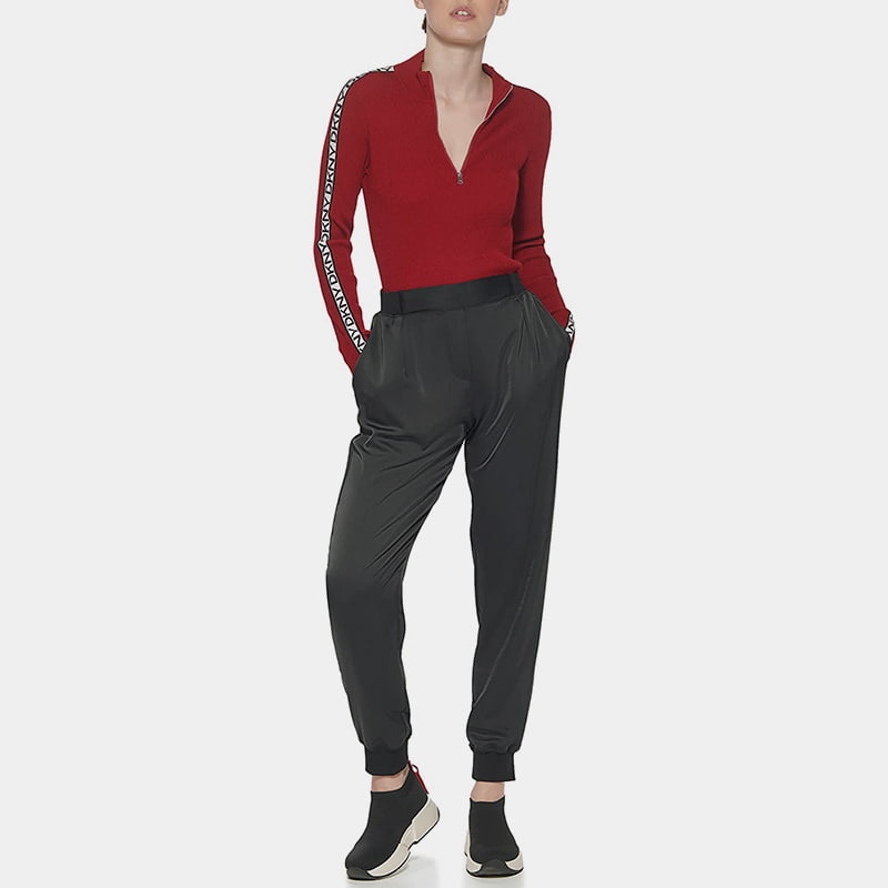 SM-K0056 zips žakár s dlhým rukávom pletený pulóver SM-K0056 zips žakár s dlhým rukávom pletený pulóver