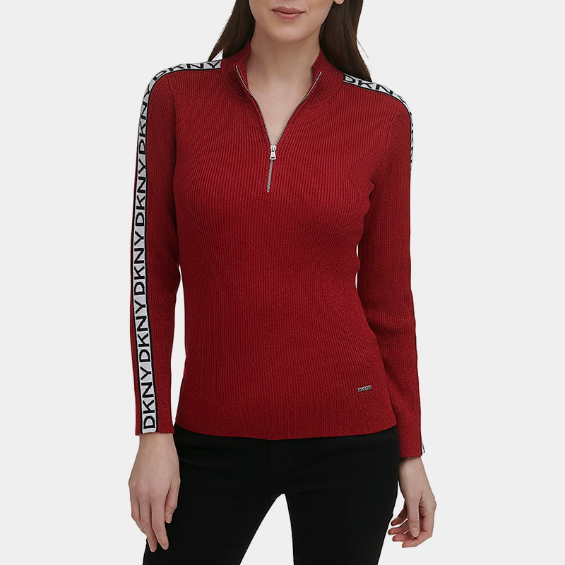 SM-K0056 zips žakár s dlhým rukávom pletený pulóver SM-K0056 zips žakár s dlhým rukávom pletený pulóver